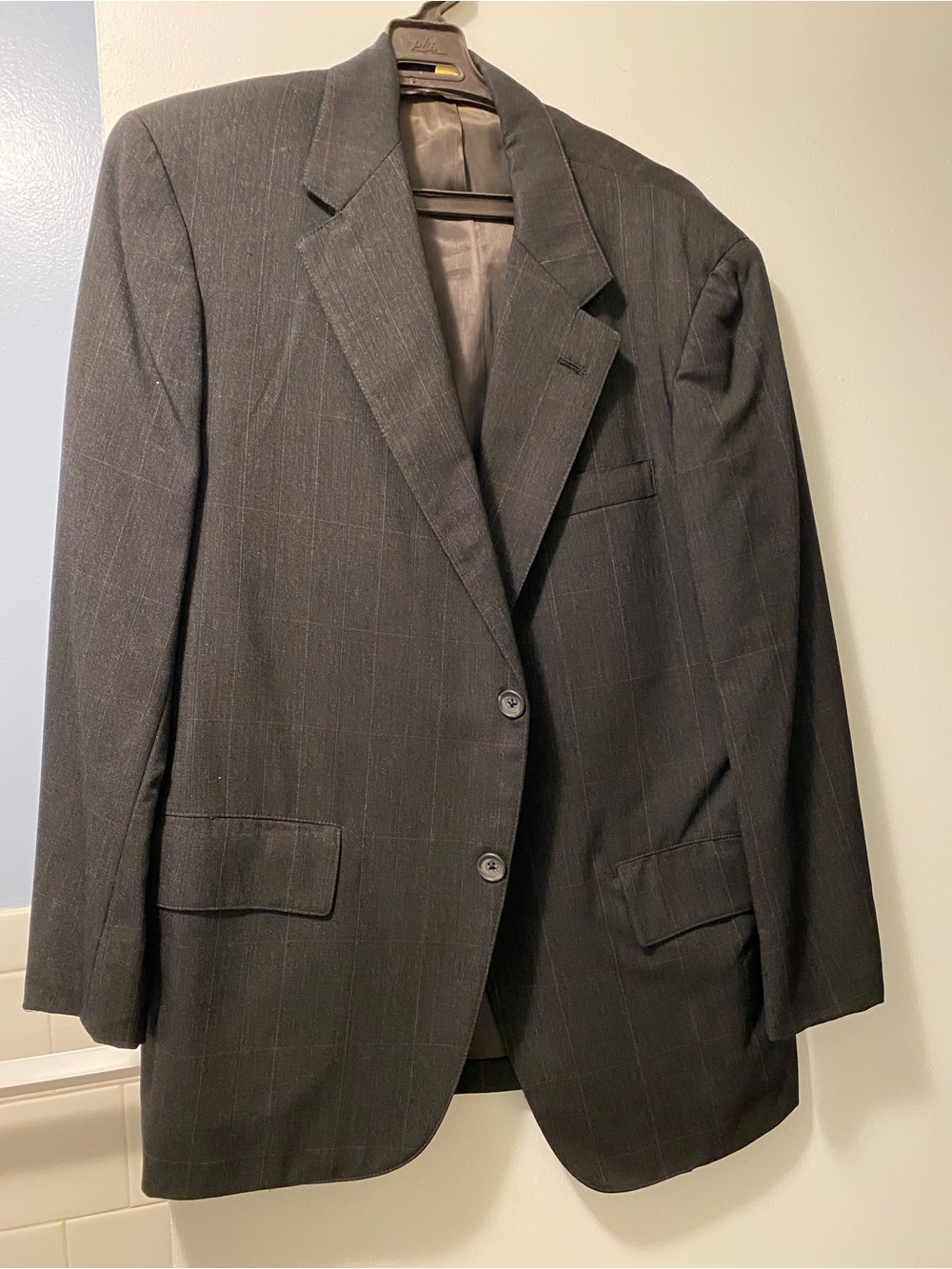Classic Men's Charcoal Pinstripe Blazer - Stylish Tailored Look